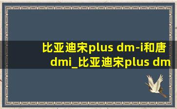 比亚迪宋plus dm-i和唐dmi_比亚迪宋plus dm-i和唐dmi区别